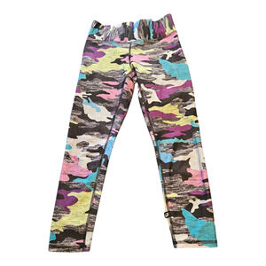 Terez XS Multicolored Camouflage Leggings